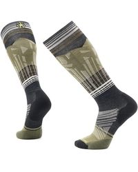 Smartwool - Ski Targeted Cushion Summit Shot Over The Calf Socks Crew Cut Socks Shoes Xl Shoe 12-14.5) Merino/Mesh/Nylon - Lyst