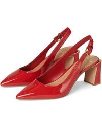 Vince Camuto - Hamden Buckle Slingback Pumps High Heels, Leather/Rubber - Lyst