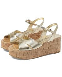 Stuart Weitzman - Carmen Midi Wedge (Light) Sandals - Lyst