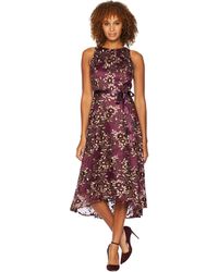 tahari midi fit & flare dress