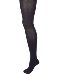 Hue Flat Knit Sweater Tights - Blue