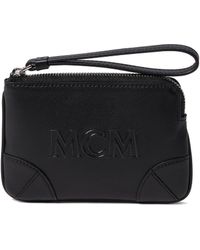 MCM - Aren Leather Flat Pouch Extra Mini - Lyst