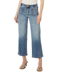 Kut From The Kloth - Charlotte High-rise Wide Leg Front Patch Pockets In Advised - Lyst