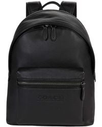COACH - Charter Backpack In Refined Pebbled Leather - Lyst
