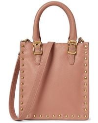 Rebecca Minkoff - Studded Mini Tote Cross Body Handbags, Leather - Lyst