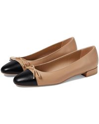 Stuart Weitzman - Sleek Bow Flat Flat Shoes Adobe/ 1, Leather - Lyst