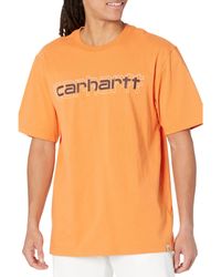 Carhartt - Loose Fit Heavyweight Short Sleeve Logo Graphic T-shirt - Lyst