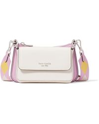 Kate Spade - Double Up Colorblocked Saffiano Leather Double Up Crossbody - Lyst