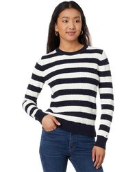 Tommy Hilfiger - Stripe Cable Crew Neck Sweater - Lyst