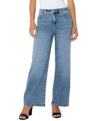 Liverpool Los Angeles - Stride High Rise Wide Leg Jean 30In Inseam Jeans, Cotton/Denim/Elastane - Lyst