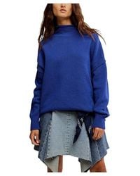 Free People - We The Free Torres Roll Neck Sweater Xl 16) Cotton - Lyst