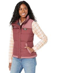 L.L. Bean - Petite Mountain Classic Down Vest Color-Block (Burgundy/Light Rosewood) Clothing - Lyst