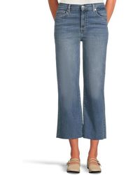 7 For All Mankind - Cropped Alexa Jeans, Cotton/Denim/Elastane - Lyst