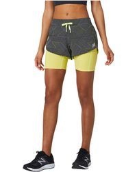 new balance women's impact 4 2 in 1 shorts