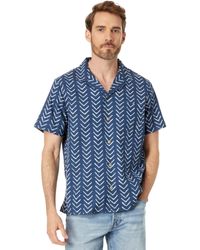 Lucky Brand - Printed Short Sleeve Camp Collar Shirt - Lyst