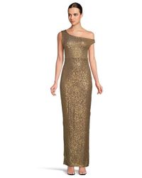 Norma Kamali - Drop Shoulder Fitted Gown With Side Slit Dress Xl 10) Polyester/Spandex - Lyst