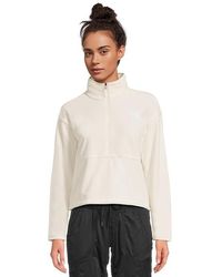 The North Face - Glacier Fleece 1/2 Zip Short Jacket Coat, Polyester - Lyst