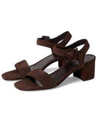 Tory Burch - Double T City Sandals 55Mm Wedge Shoes, Textile - Lyst