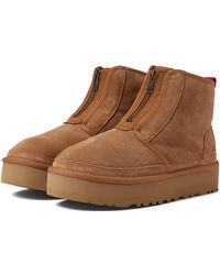 ugg neumel platform zip brown