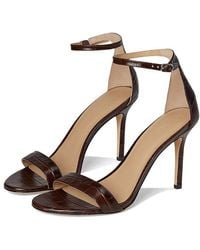 Ralph Lauren - Allie Crocodile-Embossed Leather Sandals Dress Sandals 9 B - Lyst