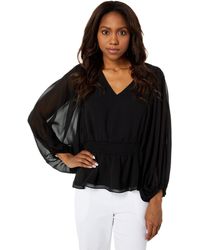 Long Sleeve Chiffon Blouses for Women 