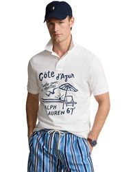 Polo Ralph Lauren - Classic Fit Embroidered Mesh Polo Shirt - Lyst