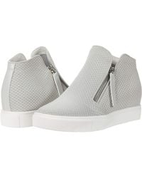 steve madden leii wedge sneaker black