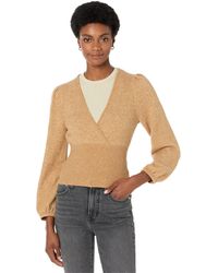 Madewell Synthetic Wrap V-neck Sweater 