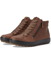 Ecco Leather Soft 7 Tred Gore-tex High Sneaker | Lyst