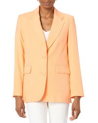DKNY - Frosted Twill One-button Jacket - Lyst