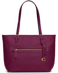 COACH - Polished Pebble Leather Taylor Tote - Lyst