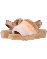 ugg fluff yeah slide red