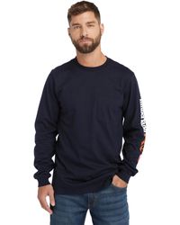 Timberland - Fr Cotton Core Long-sleeve Pocket T-shirt - Lyst