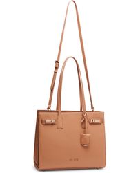 Anne Klein - Triple Compartment Minimal Tote With Double Turnlock - Lyst