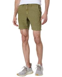 NWT $228 JOHN VARVATOS COLLECTION Slim Fit Cotton Linen Flat Front Casual Shorts 