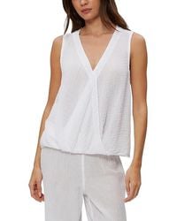 Michael Stars - Kate Surplice Tank Top Clothing Xs (Us 0-2) Cotton - Lyst