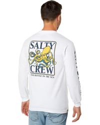 Salty Crew Ink Slinger Standard Long Sleeve Tee - White