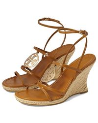 Tory Burch - 85 Mm Capri Miller Espadrille Wedge (Caramel Corn/) Sandals - Lyst