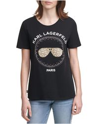 Karl Lagerfeld Klp Sunglass Circle - Black