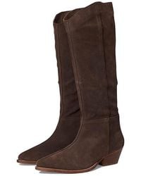 Free People - Sway Low Slouch Boots 2.0 Boots, Suede - Lyst