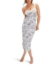 Free People - Printed Got Glam Slip Underwear Lg 12) Nylon - Lyst