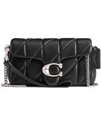 COACH - Quilted Pillow Leather Tabby Wristlet With Chain Clutch Handbags - Lyst