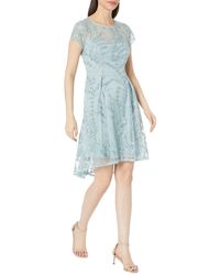 Adrianna Papell - Sequin Embroidered Cocktail Dress - Lyst