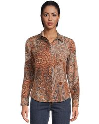 Ralph Lauren - Classic Fit Paisley Crepe Shirt Clothing, Polyester - Lyst