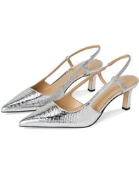 MICHAEL Michael Kors - Alora Mid Sling High Heels, Synthetic - Lyst