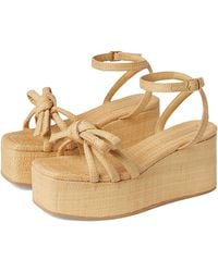 Loeffler Randall - Hudson Platorm Bow Sandals Wedge Shoes 10.5 B - Lyst