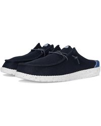 HEYDUDE - Wally Slip Varsity Lace-Up Boots, Cotton/Leather/Rubber - Lyst