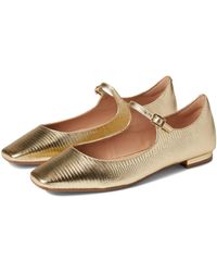 Cole Haan Gold Leather Weave Detail Metallic Rijden Ballet Flats Maat 6 Schoenen damesschoenen Instappers Balletschoenen 