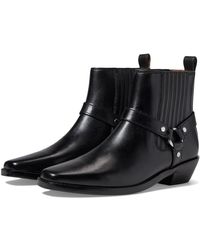 Madewell - The Santiago Western Ankle Boot In Leather - Lyst