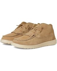 HEYDUDE - Wendy Mid Elevated Flat Shoes, Suede - Lyst